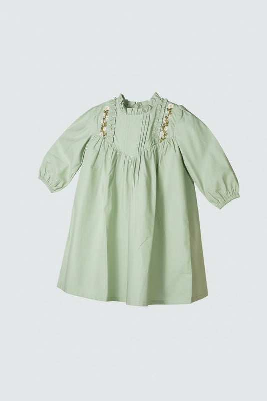 Sage Meadow Embroidered Dress