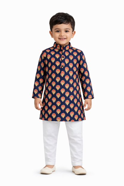 Royal Gulnaar Printed Kurta Pajama