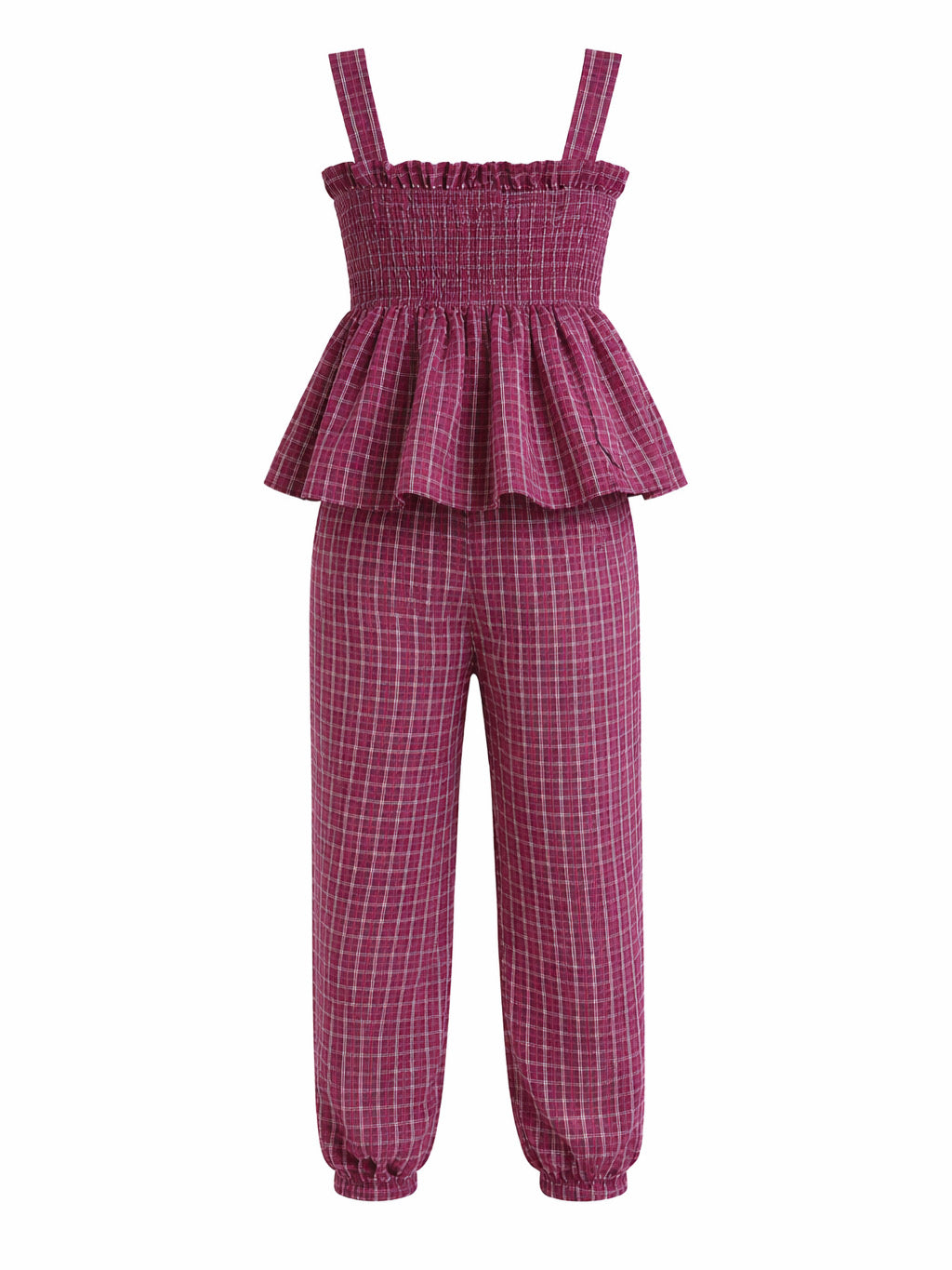 Berry Check Charm Co-ord Set