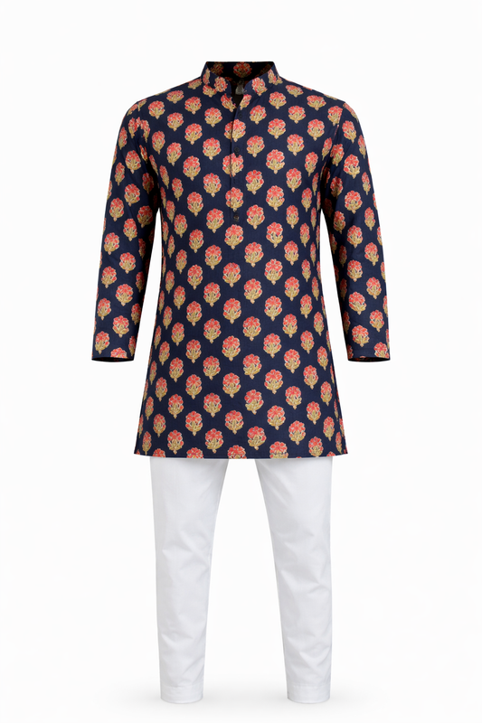 Royal Gulnaar Printed Kurta Pajama