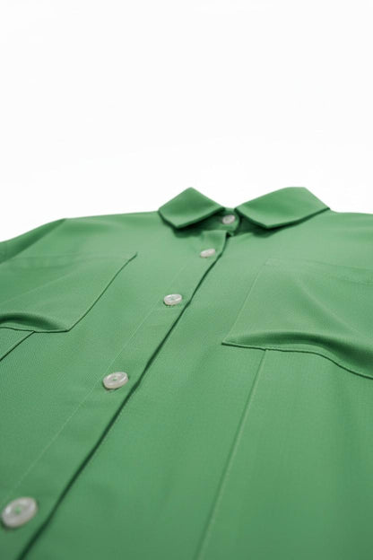 Classic Emerald Green Button-Down Shirt
