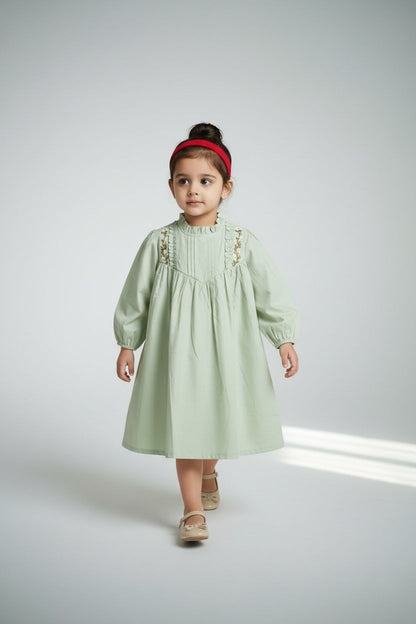 Sage Meadow Embroidered Dress