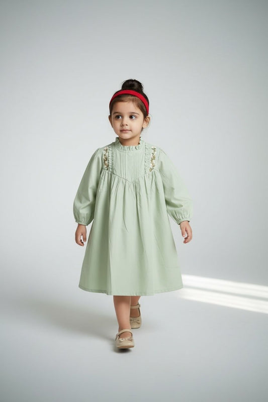Sage Meadow Embroidered Dress